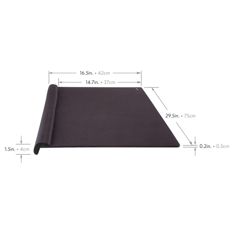 Allsop Ergoedge Deskpad W/Large Wrist Rest and Mousing Surface Foam, Large, Black - Image 2